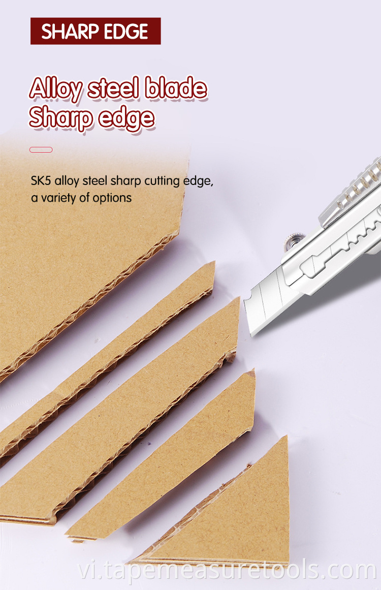 Heavy Duty Large Five Burst 201 Utility Knife 18mm Wallpaper Knife Planting Paper Knife Cutter